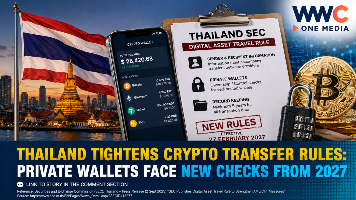 Thailand Tightens Crypto Transfer Rules: Private Wallets Face New Checks From 2027