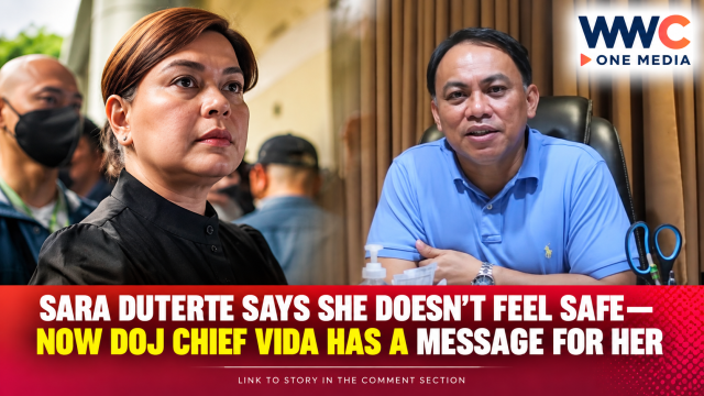 SARA DUTERTE SAYS SHE DOESN’T FEEL SAFE—Now DOJ CHIEF VIDA Has A Message For Her