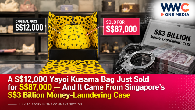 A S$12,000 Yayoi Kusama Bag Just Sold for S$87,000 — And It Came From Singapore’s S$3 Billion Money-Laundering Case