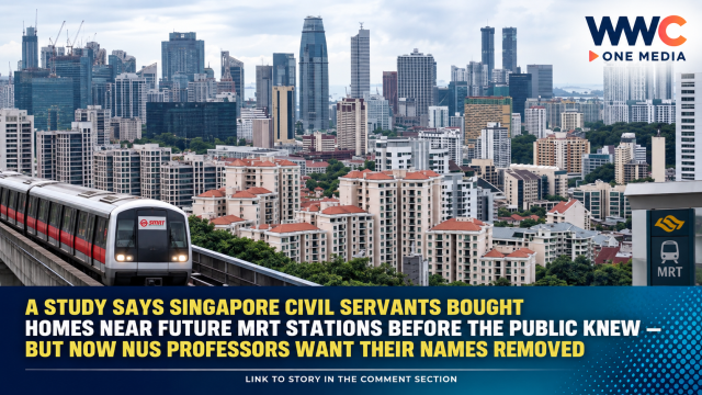A Study Says Singapore Civil Servants Bought Homes Near Future MRT Stations Before the Public Knew — But Now NUS Professors Want Their Names Removed