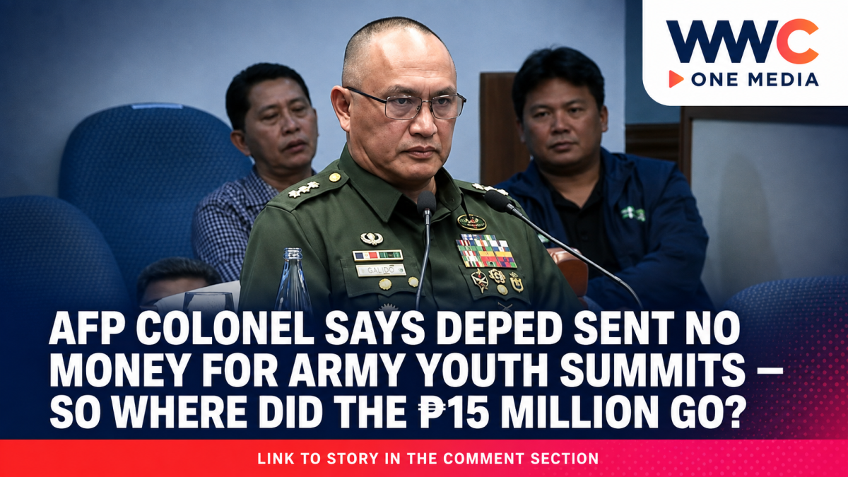 AFP Colonel Says DepEd Sent No Money for Army Youth Summits — So Where Did the ₱15 Million Go?