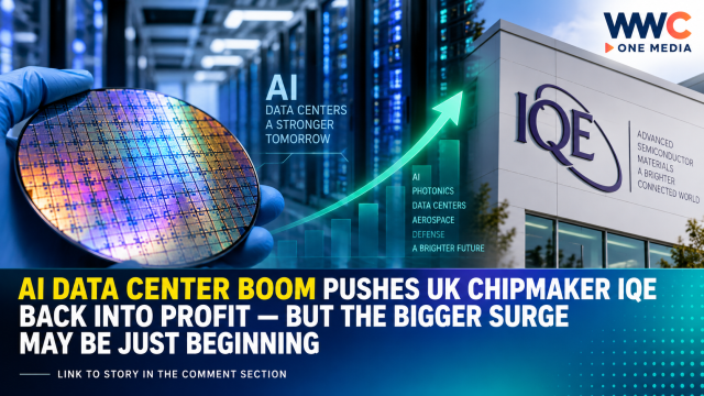 AI Data Center Boom Pushes UK Chipmaker IQE Back Into Profit — But the Bigger Surge May Be Just Beginning