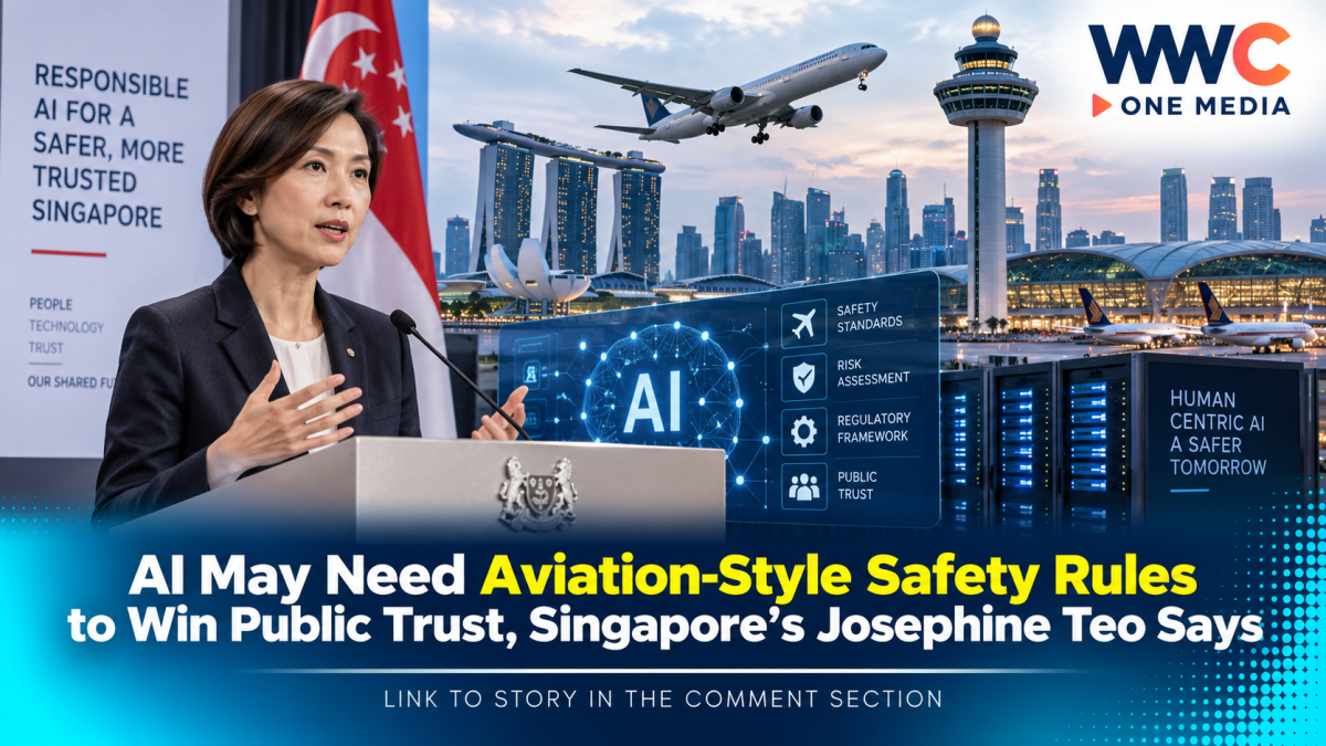 AI May Need Aviation-Style Safety Rules to Win Public Trust, Singapore’s Josephine Teo Says