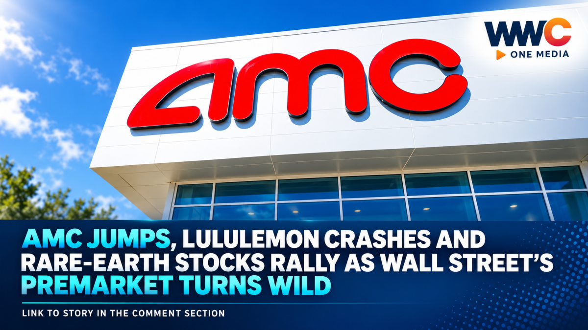 AMC Jumps, Lululemon Crashes and Rare-Earth Stocks Rally as Wall Street’s Premarket Turns Wild