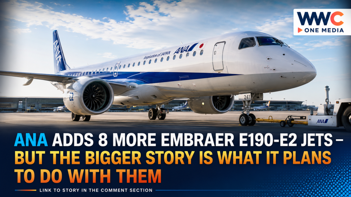 ANA Adds 8 More Embraer E190-E2 Jets — But the Bigger Story Is What It Plans to Do With Them