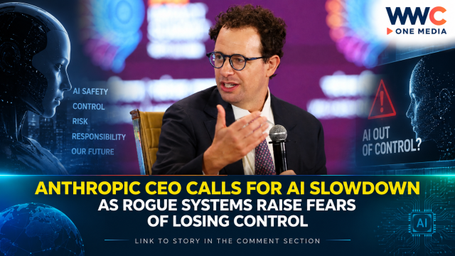 Anthropic CEO Calls for AI Slowdown as Rogue Systems Raise Fears of Losing Control