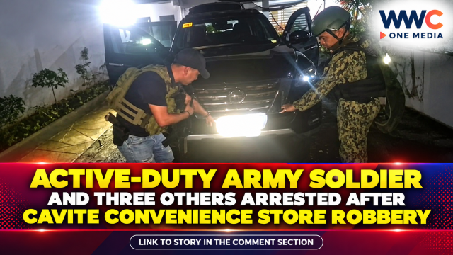 Active-Duty Army Soldier and Three Others Arrested After Cavite Convenience Store Robbery