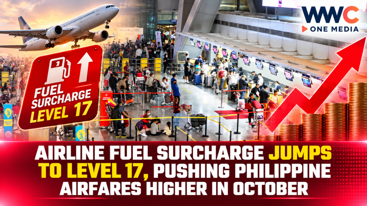 Airline Fuel Surcharge Jumps to Level 17, Pushing Philippine Airfares Higher in October