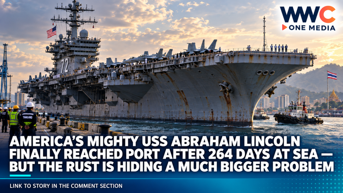 America’s Mighty USS Abraham Lincoln Finally Reached Port After 264 Days at Sea — But the Rust Is Hiding a Much Bigger Problem