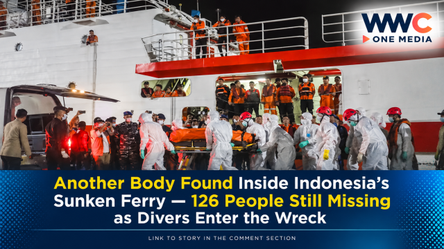 Another Body Found Inside Indonesia’s Sunken Ferry — 126 People Still Missing as Divers Enter the Wreck