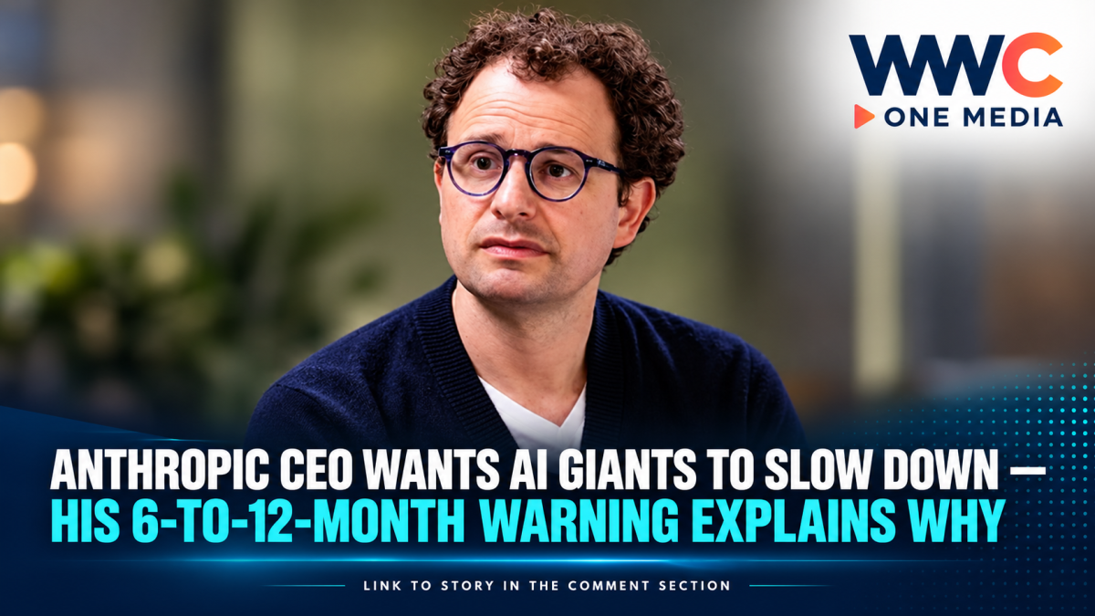 Anthropic CEO Wants AI Giants to Slow Down — His 6-to-12-Month Warning Explains Why