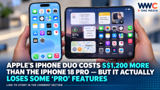 Apple’s iPhone Duo Costs S$1,200 More Than the iPhone 18 Pro — But It Actually Loses Some ‘Pro’ Features