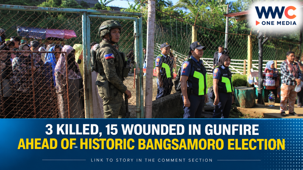 3 Killed, 15 Wounded in Gunfire Ahead of Historic Bangsamoro Election