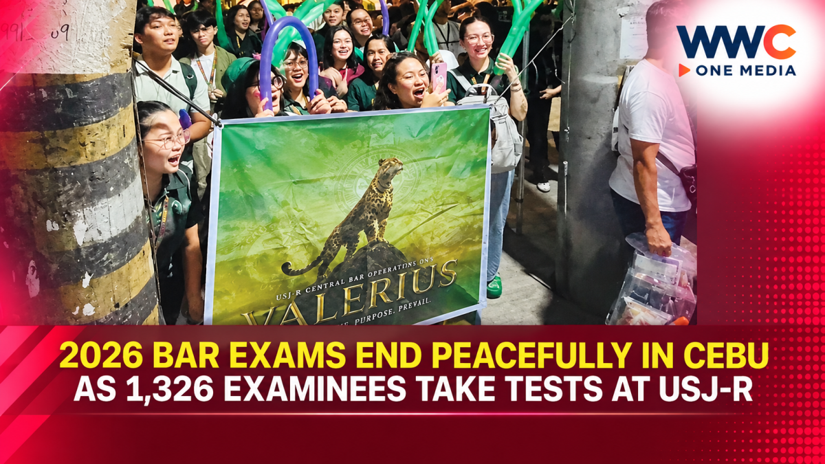 2026 Bar Exams End Peacefully in Cebu as 1,326 Examinees Take Tests at USJ-R