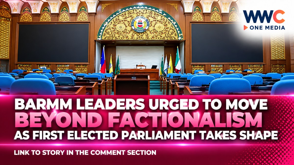 BARMM Leaders Urged to Move Beyond Factionalism as First Elected Parliament Takes Shape
