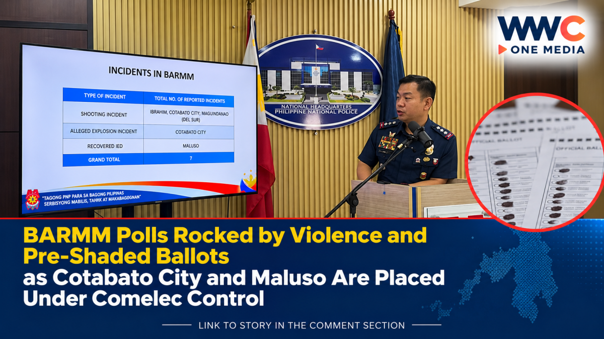BARMM Polls Rocked by Violence and Pre-Shaded Ballots as Cotabato City and Maluso Are Placed Under Comelec Control