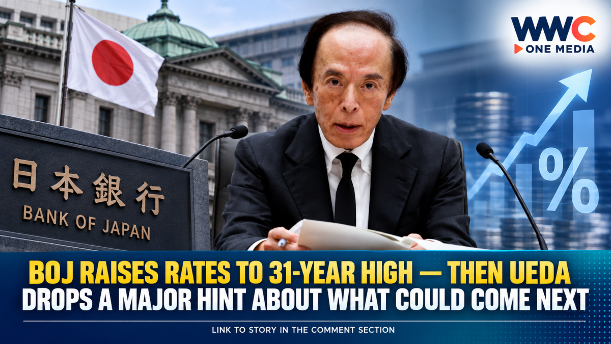 BOJ Raises Rates to 31-Year High — Then Ueda Drops a Major Hint About What Could Come Next