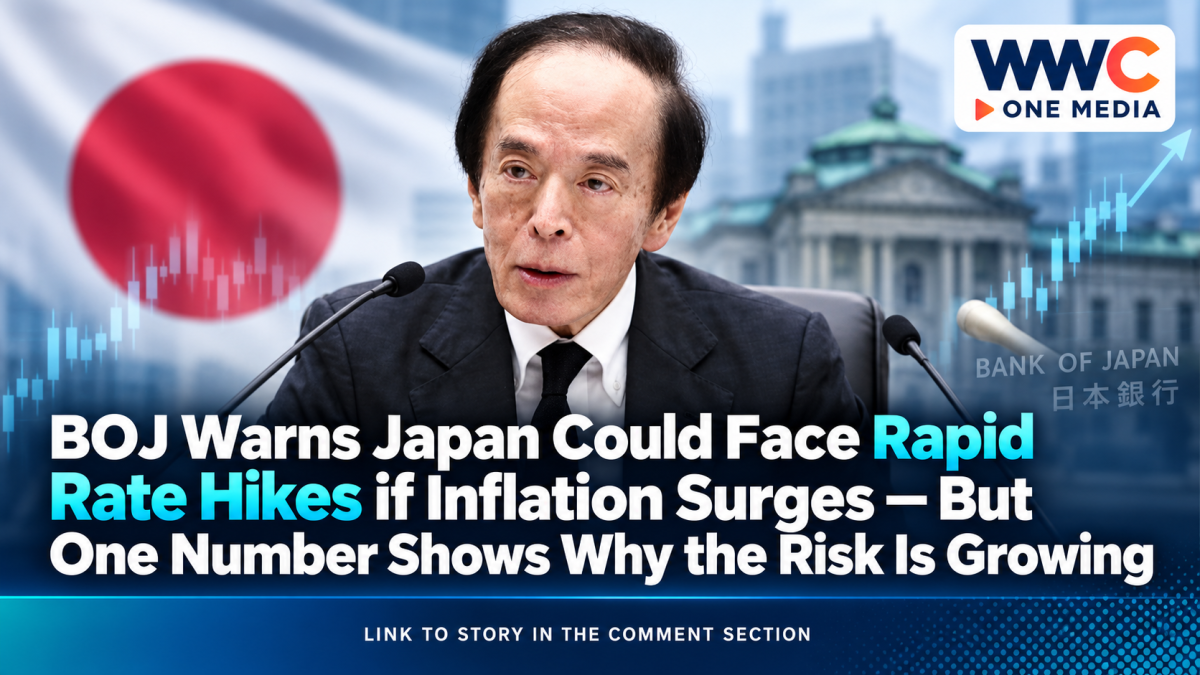 BOJ Warns Japan Could Face Rapid Rate Hikes if Inflation Surges — But One Number Shows Why the Risk Is Growing
