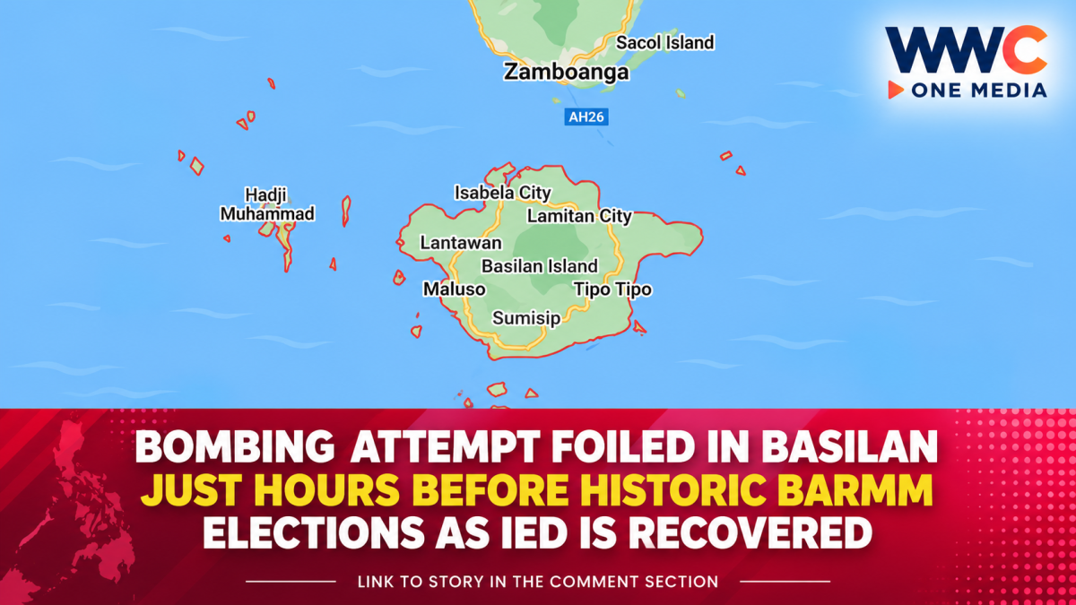 Bombing Attempt Foiled in Basilan Just Hours Before Historic BARMM Elections as IED Is Recovered