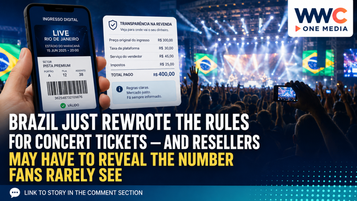 Brazil Just Rewrote the Rules for Concert Tickets — And Resellers May Have to Reveal the Number Fans Rarely See