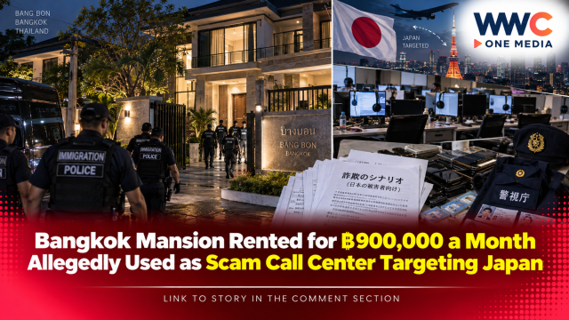 Bangkok Mansion Rented for ฿900,000 a Month Allegedly Used as Scam Call Center Targeting Japan