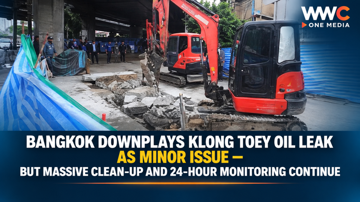 Bangkok Downplays Klong Toey Oil Leak as Minor Issue — But Massive Clean-Up and 24-Hour Monitoring Continue