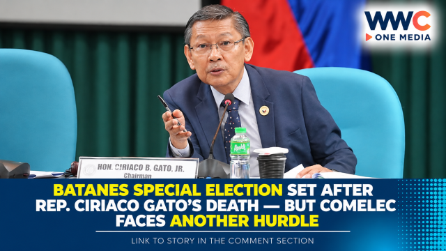 Batanes Special Election Set After Rep. Ciriaco Gato’s Death — But COMELEC Faces Another Hurdle
