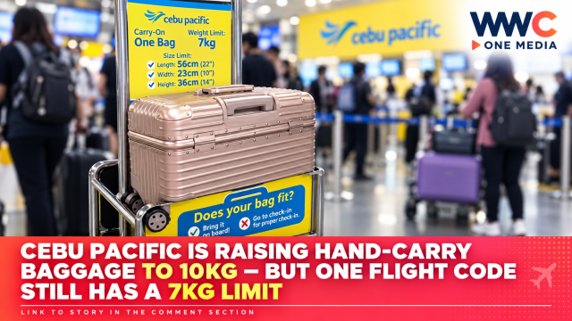 Best for Facebook/social curiosity:Cebu Pacific Is Raising Hand-Carry Baggage to 10kg — But One Flight Code Still Has a 7kg Limit