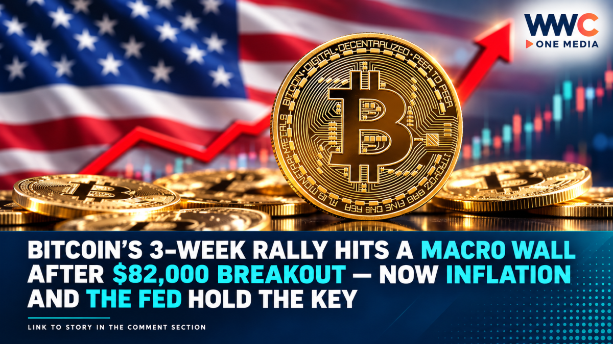 Bitcoin’s 3-Week Rally Hits a Macro Wall After $82,000 Breakout — Now Inflation and the Fed Hold the Key