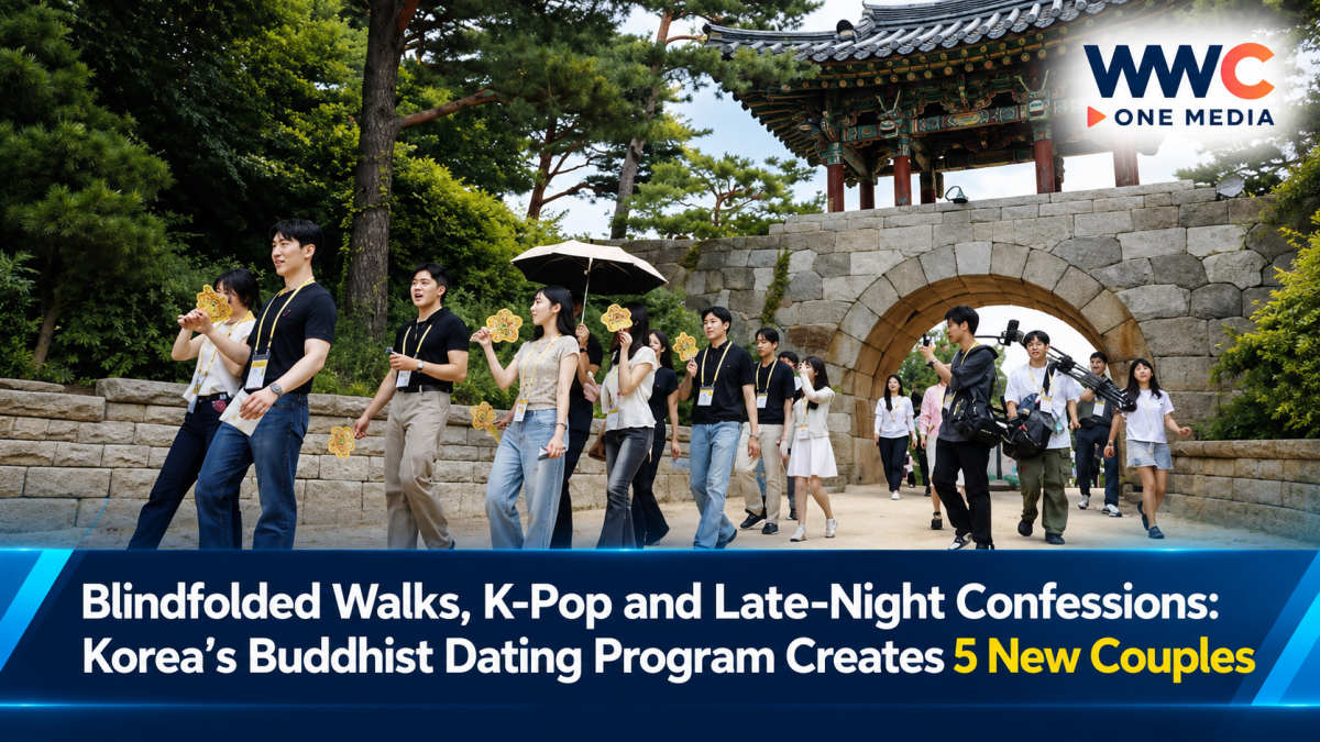 Blindfolded Walks, K-Pop and Late-Night Confessions: Korea’s Buddhist Dating Program Creates 5 New Couples