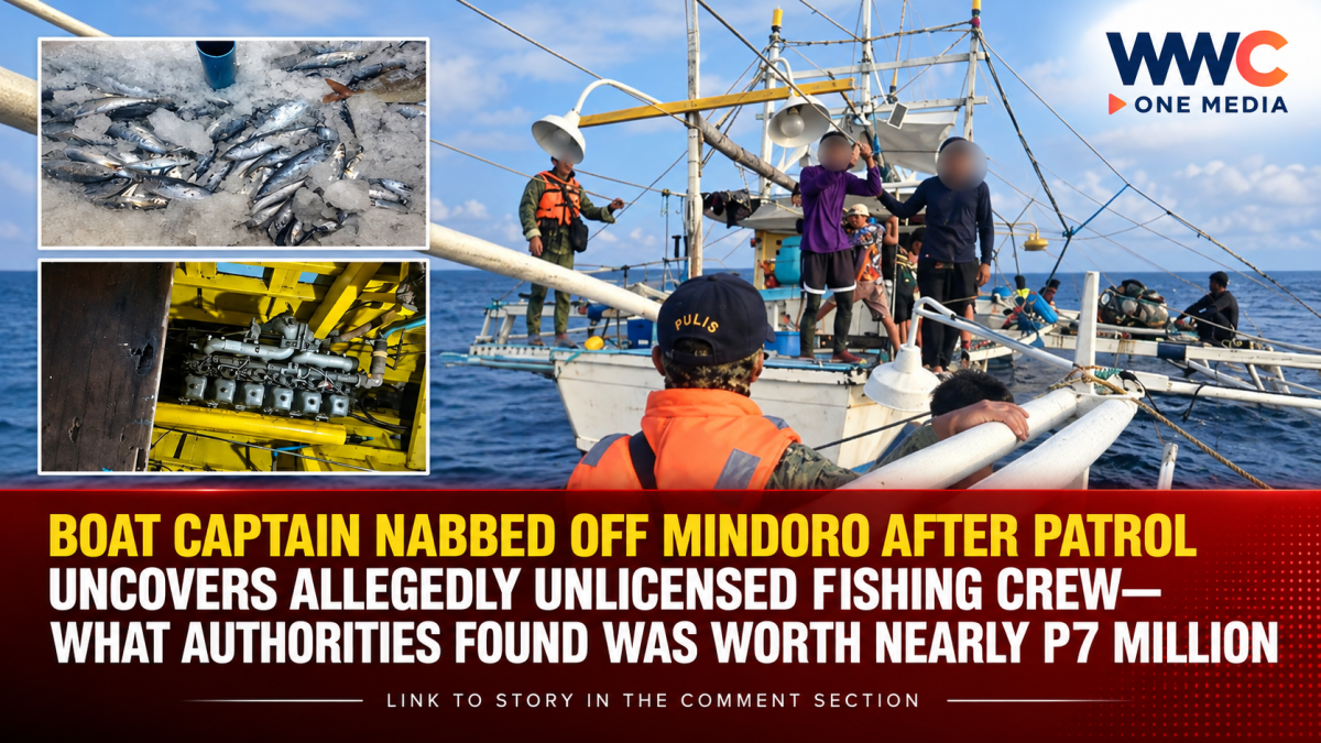 Boat Captain Nabbed Off Mindoro After Patrol Uncovers Allegedly Unlicensed Fishing Crew—What Authorities Found Was Worth Nearly P7 Million