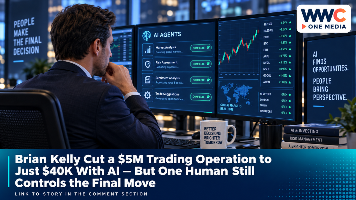 Brian Kelly Cut a $5M Trading Operation to Just $40K With AI — But One Human Still Controls the Final Move