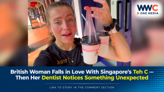 British Woman Falls in Love With Singapore’s Teh C — Then Her Dentist Notices Something Unexpected