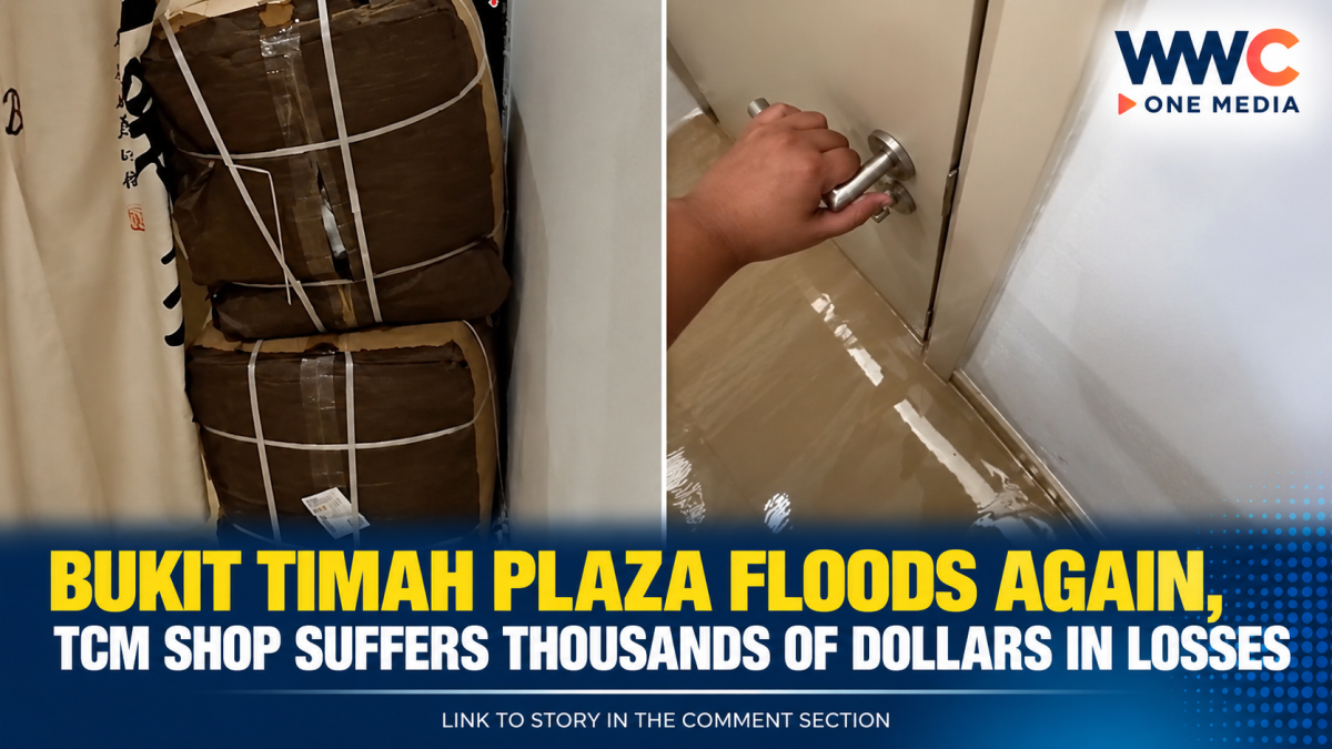 Bukit Timah Plaza Floods Again, TCM Shop Suffers Thousands of Dollars in Losses