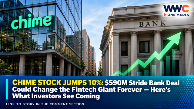 CHIME STOCK JUMPS 10%: $590M Stride Bank Deal Could Change the Fintech Giant Forever — Here’s What Investors See Coming