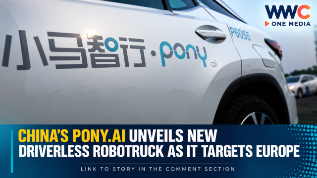 China’s Pony.ai Unveils New Driverless Robotruck as It Targets Europe