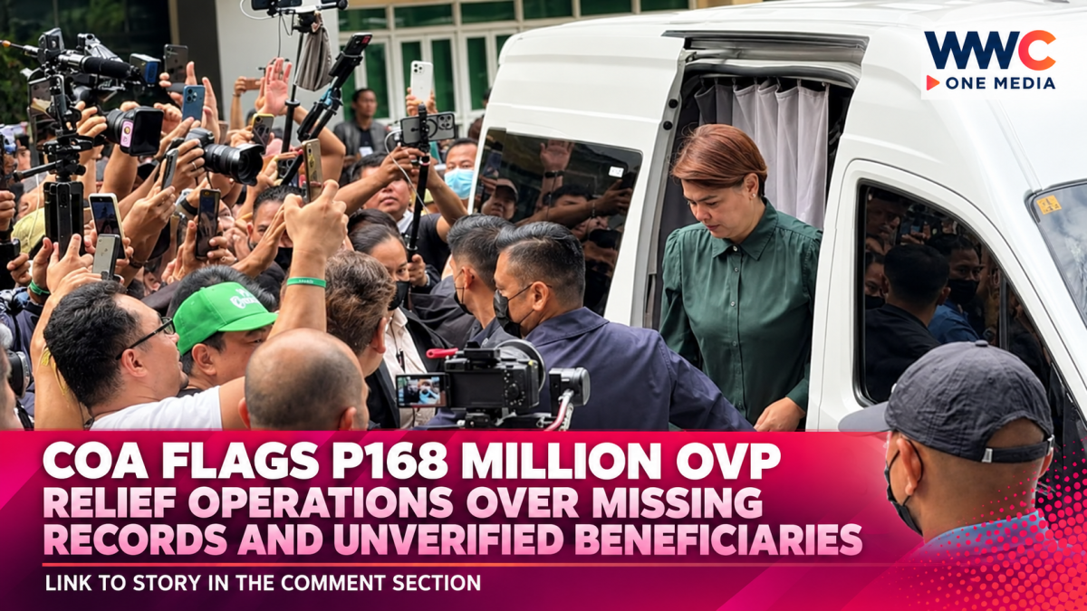COA Flags P168 Million OVP Relief Operations Over Missing Records and Unverified Beneficiaries