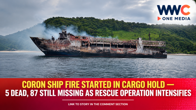Coron Ship Fire Started In Cargo Hold — 5 Dead, 87 Still Missing As Rescue Operation Intensifies