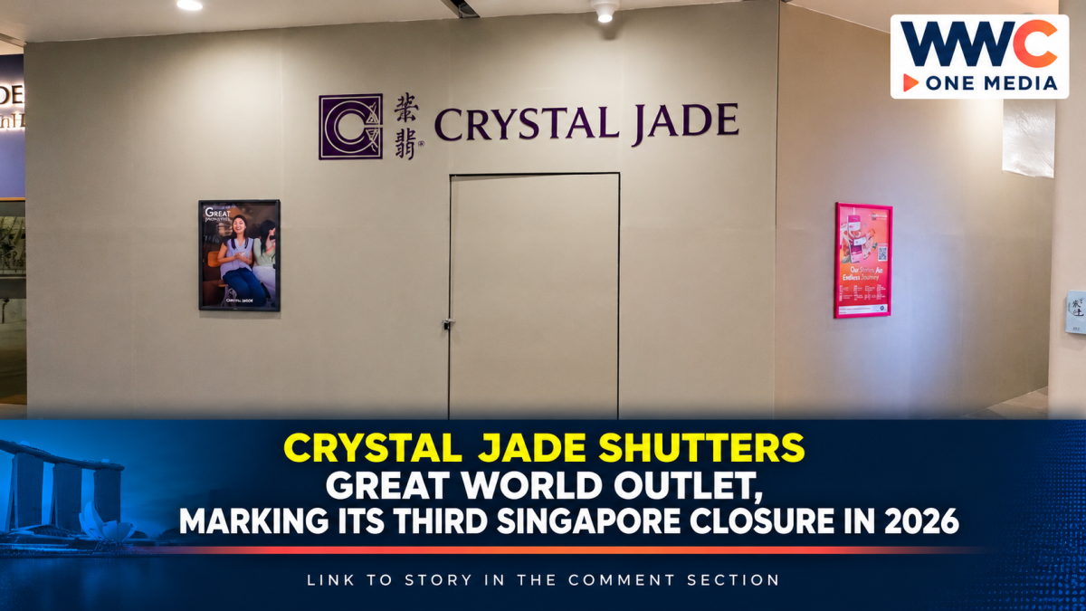 Crystal Jade Shutters Great World Outlet, Marking Its Third Singapore Closure in 2026