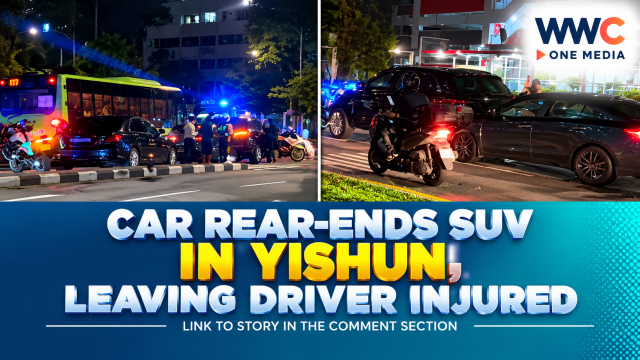 Car Rear-Ends SUV in Yishun, Leaving Driver Injured