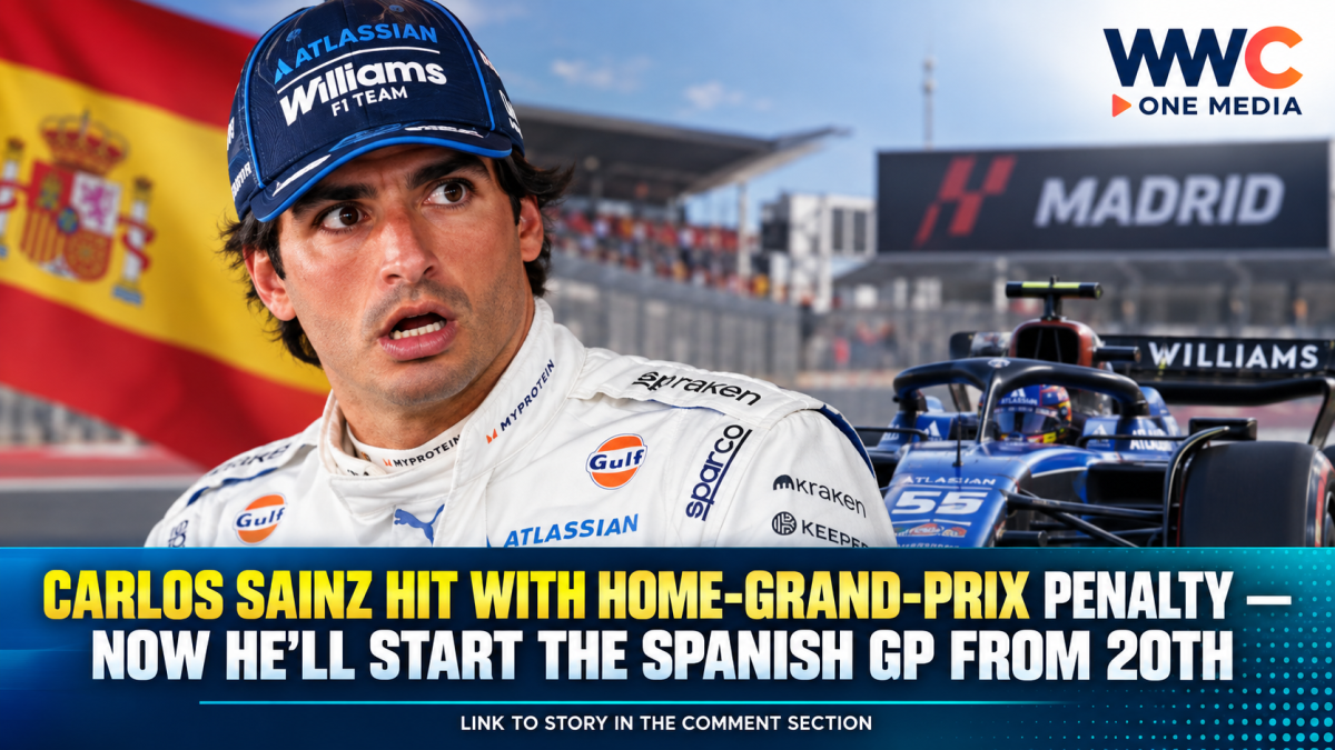 Carlos Sainz Hit With Home-Grand-Prix Penalty — Now He’ll Start the Spanish GP From 20th