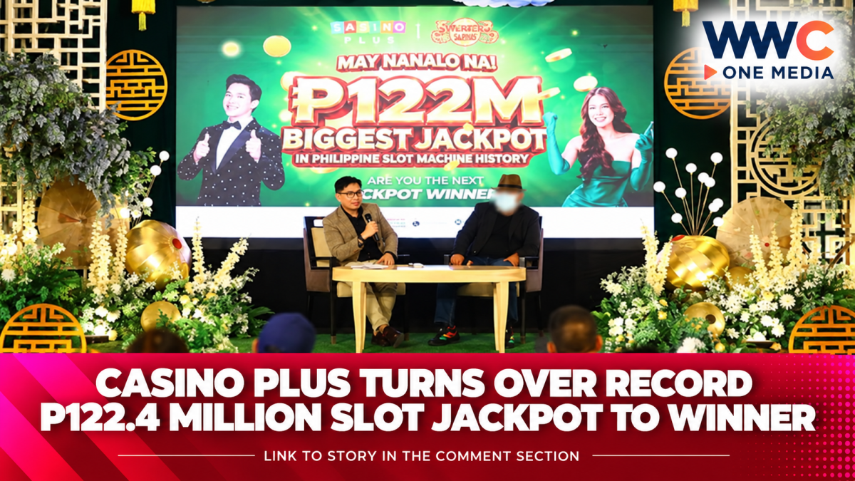 Casino Plus Turns Over Record P122.4 Million Slot Jackpot to Winner