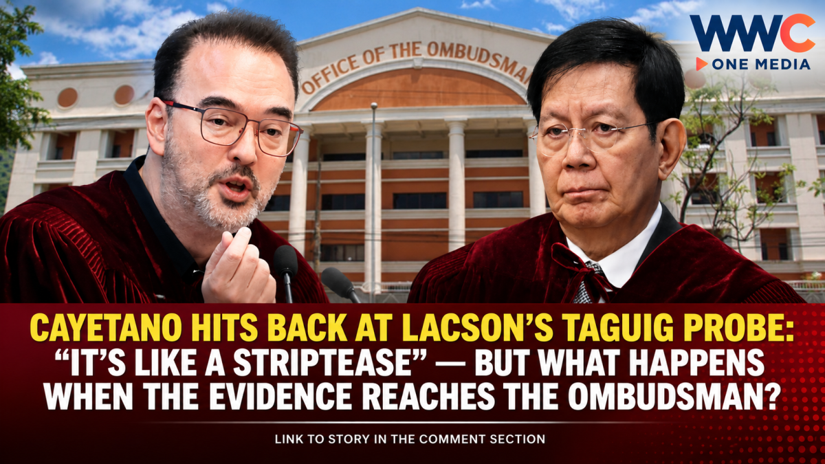 Cayetano Hits Back at Lacson’s Taguig Probe: “It’s Like a Striptease” — But What Happens When the Evidence Reaches the Ombudsman?