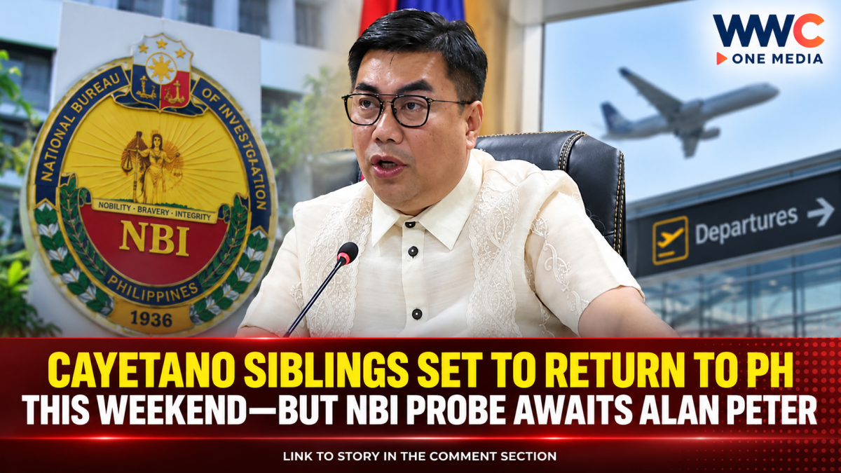 Cayetano Siblings Set to Return to PH This Weekend—But NBI Probe Awaits Alan Peter