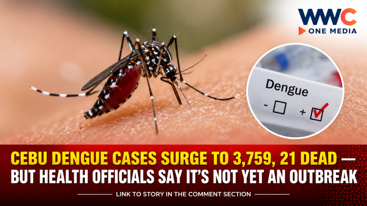 Cebu Dengue Cases Surge to 3,759, 21 Dead — But Health Officials Say It’s Not Yet an Outbreak