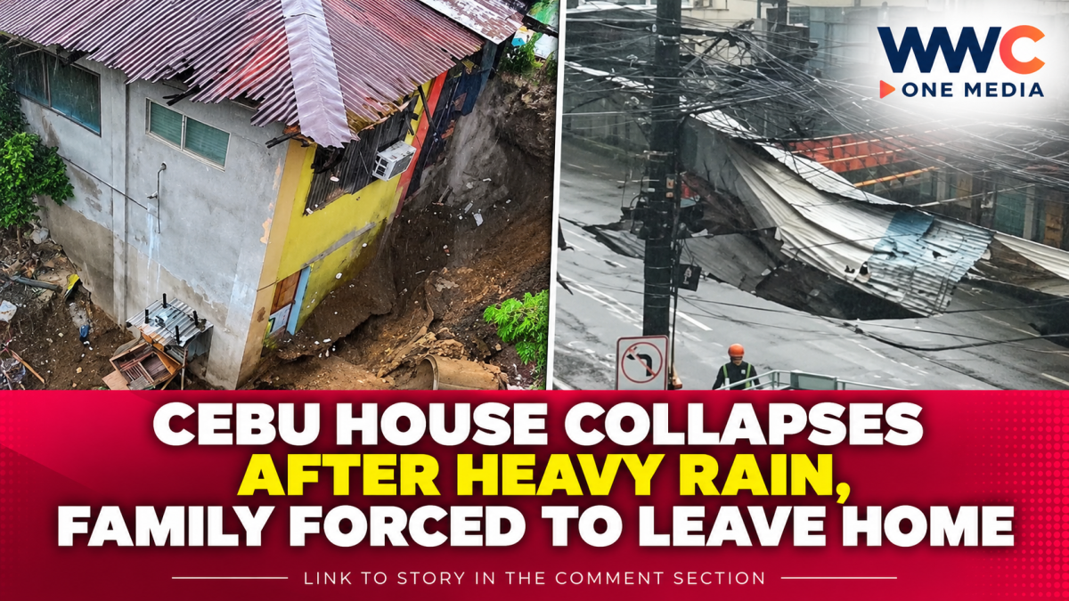Cebu House Collapses After Heavy Rain, Family Forced to Leave Home