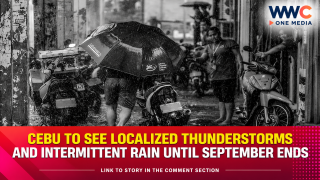 Cebu to See Localized Thunderstorms and Intermittent Rain Until September Ends