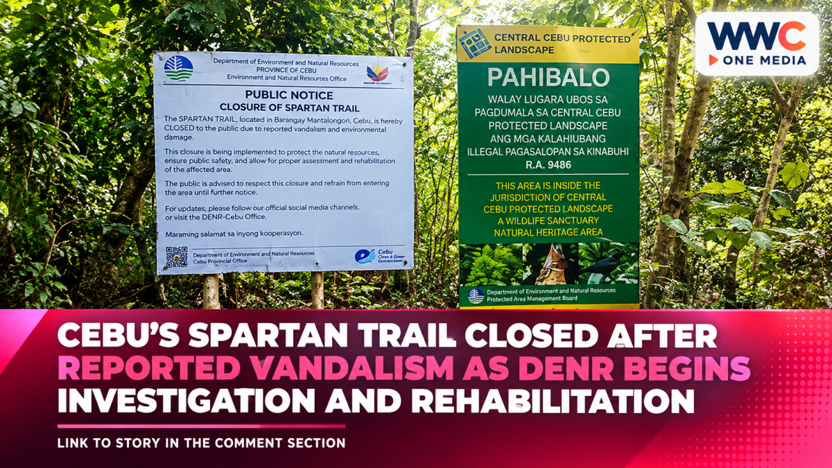 Cebu’s Spartan Trail Closed After Reported Vandalism as DENR Begins Investigation and Rehabilitation