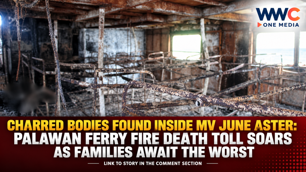 Charred Bodies Found Inside MV June Aster: Palawan Ferry Fire Death Toll Soars as Families Await the Worst
