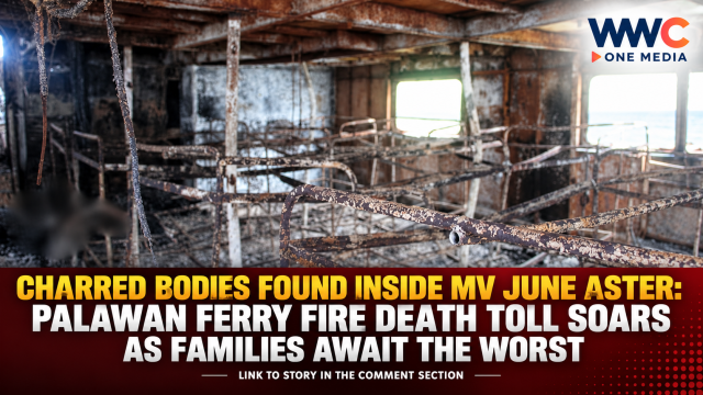 Charred Bodies Found Inside MV June Aster: Palawan Ferry Fire Death Toll Soars as Families Await the Worst
